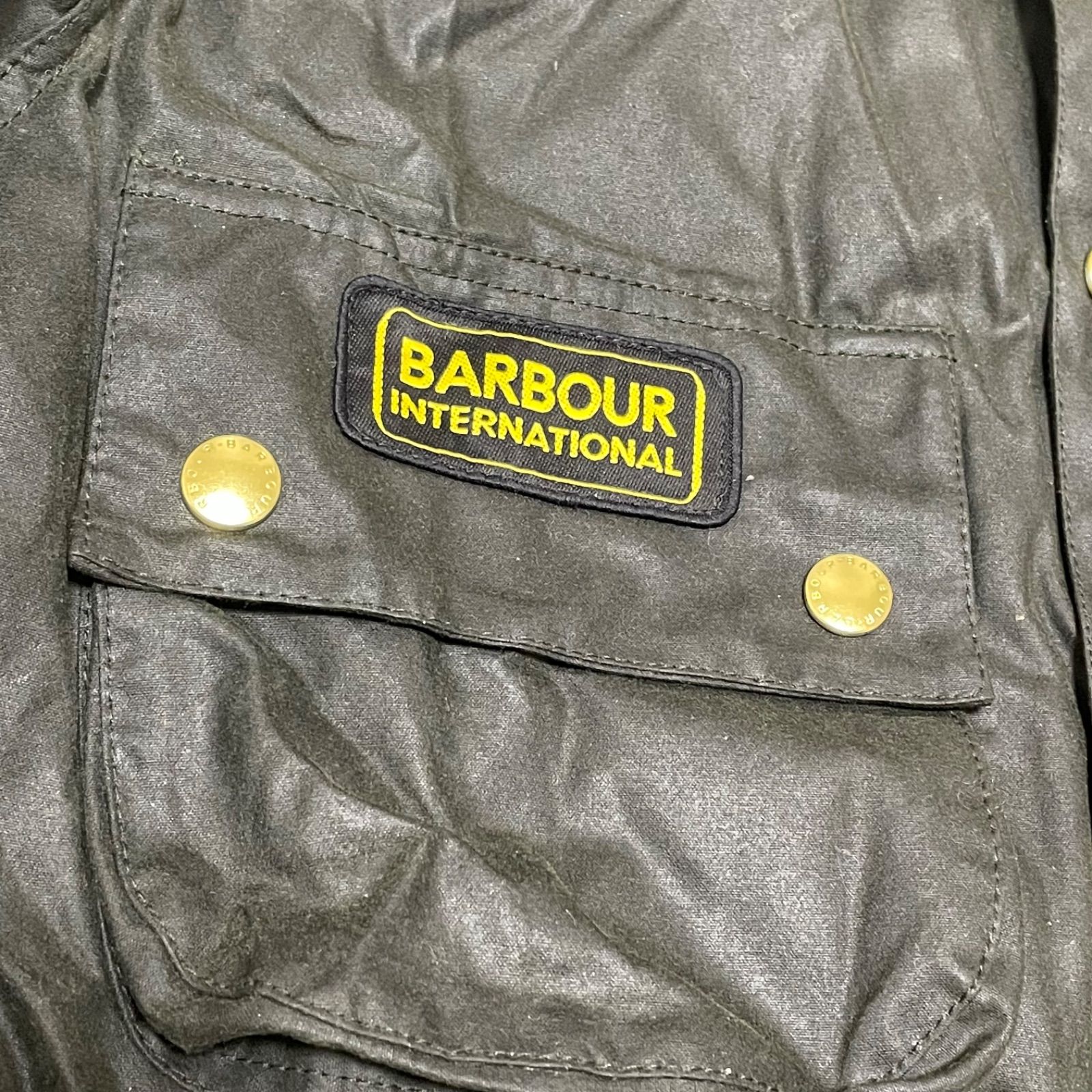 未使用級✨Barbour canvas leather fishing bag