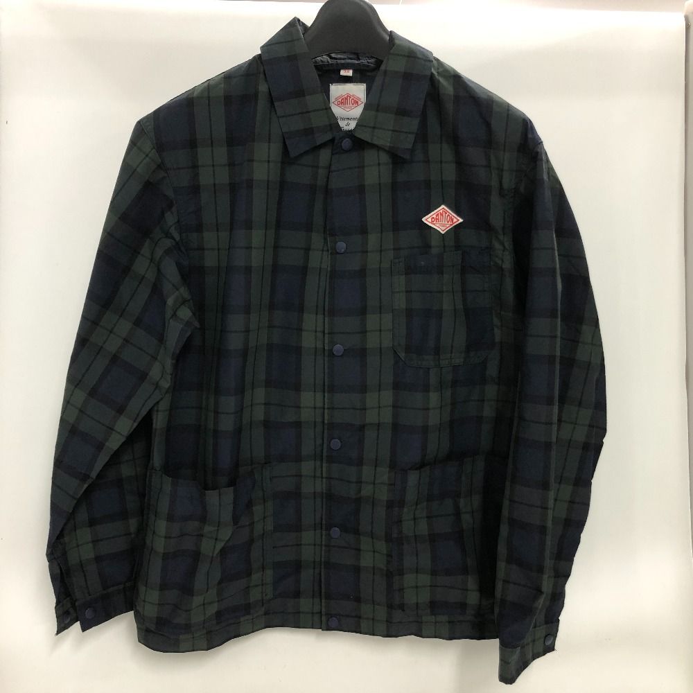 02w16946 ダントン Danton チェック柄 ナイロンシャツジャケット