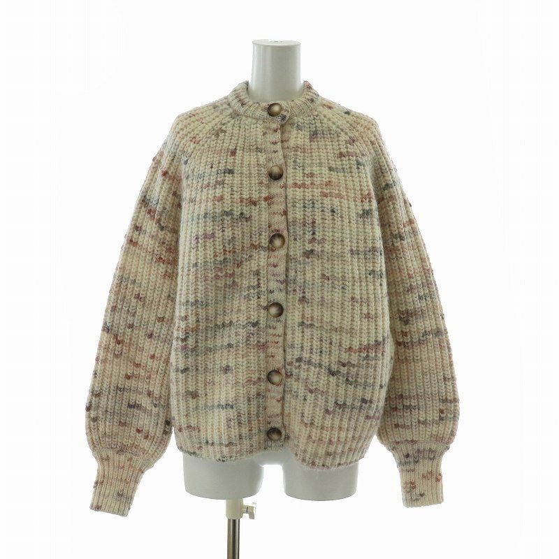 未使用品 ラマイユセザンヌ LA MAILLE SEZANE カーディガン ニット アルパカ ウール混 長袖 S マルチカラー /XZ ■GY19 レディース ラマイユセザンヌ LA MAILLE SEZANE カーディガン ニット