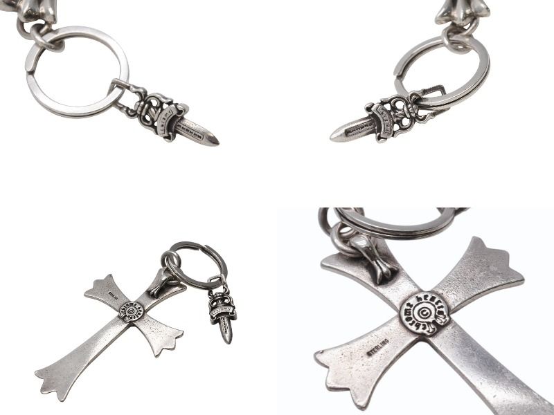 CHROME HEARTS ラージクロス キーリング ヴィンテージ CHROME HEARTS ラージクロス キーリング ヴィンテージ