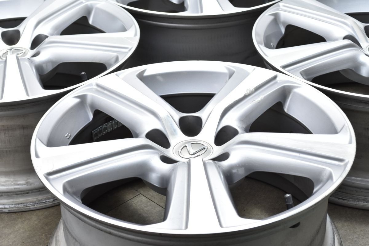 スタッドレス等にも レクサス RC300h バージョンL 純正 18in 8J 45 PCD114.3 4本セット LEXUS GS SC IS アルファード ヴェルファイア