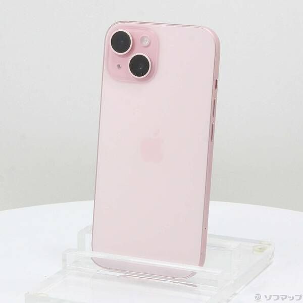 〔中古品〕iPhone15 256GB ピンク MTMP3J／A SIMフリー【258】