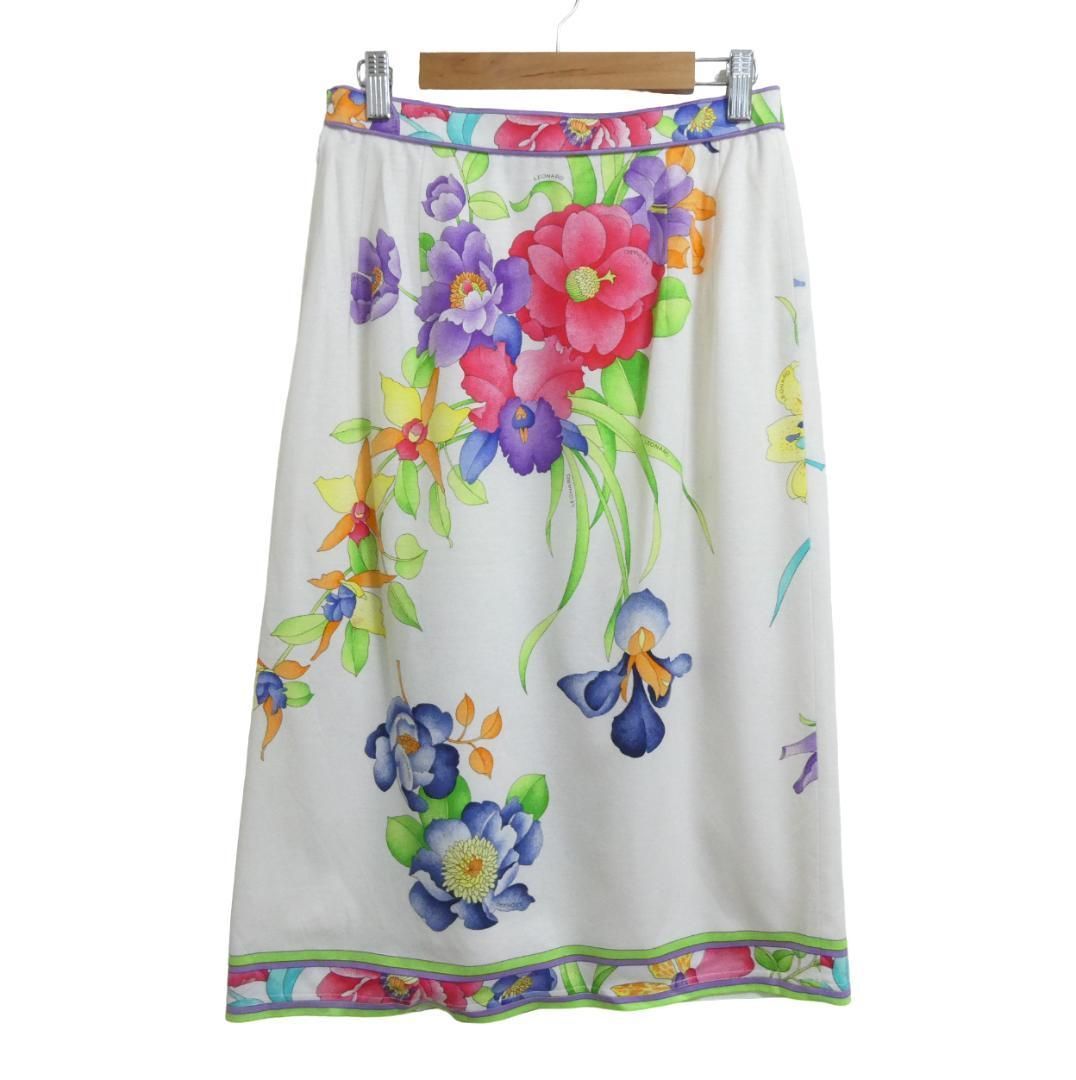 LEONARD FASHION レオナールファッション ウエスト70 ロングスカート