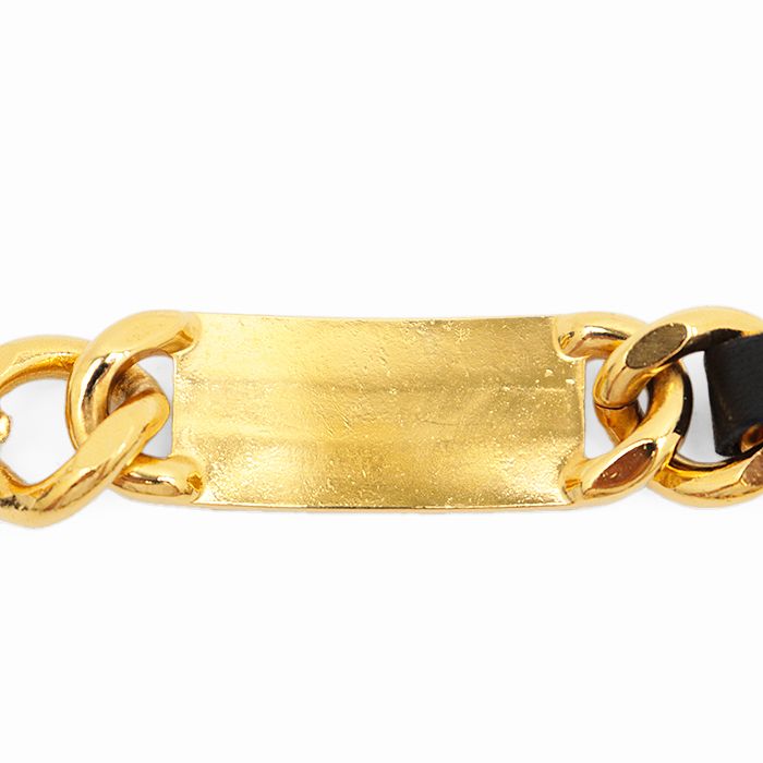 CHANEL シャネル チェーンベルト レザー コンビネーション シグネチャー ロゴ プレート COCOマーク モチーフ チャーム ベルト 小物 メンズ レディース ユニセックス サイズ フリー ブラック ゴールド 黒 金 CHANEL シャネル チェーンベルト レザー コンビネーション