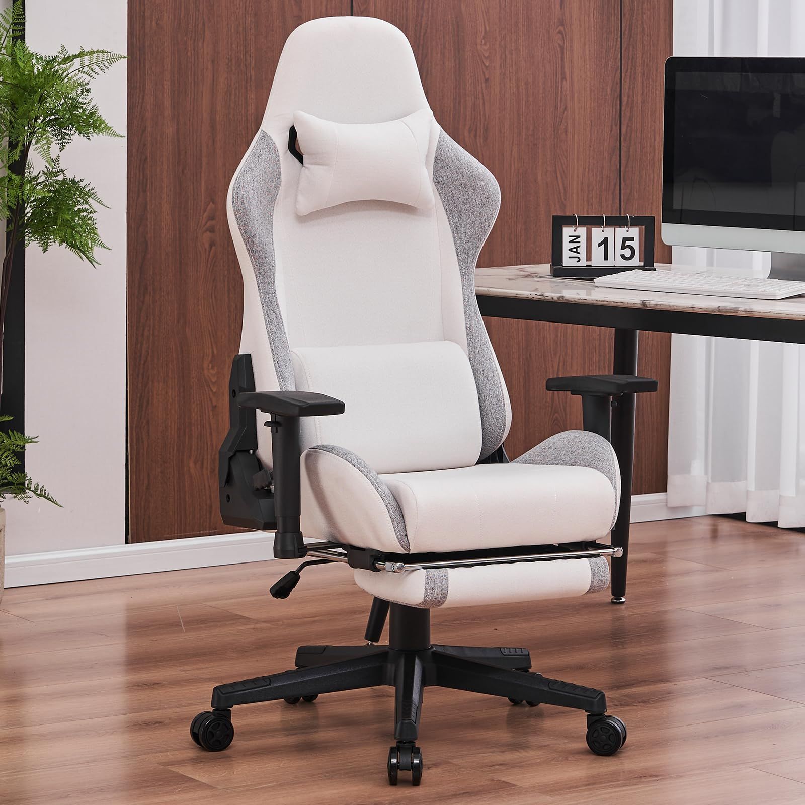 WORLD LASH＞ コンパクトリクライニングチェア ホワイト系の通販