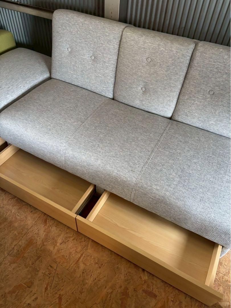 ウニコ アルベロ 3人掛けソファ オットマンは別途 ALBERO(アルベロ