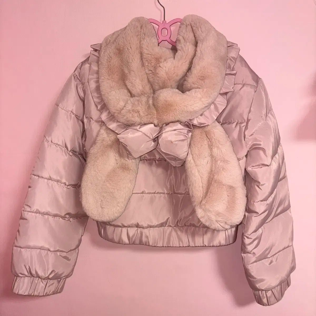 deary ディアリ うさぎダウン ピンク ファー KARA ショートダウン ロリータ ギャル Babymetalclub