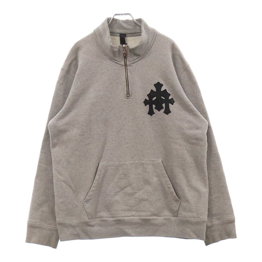 CHROME HEARTS (クロムハーツ) Y NOT CRS PATCH HALF ZIP SWEAT