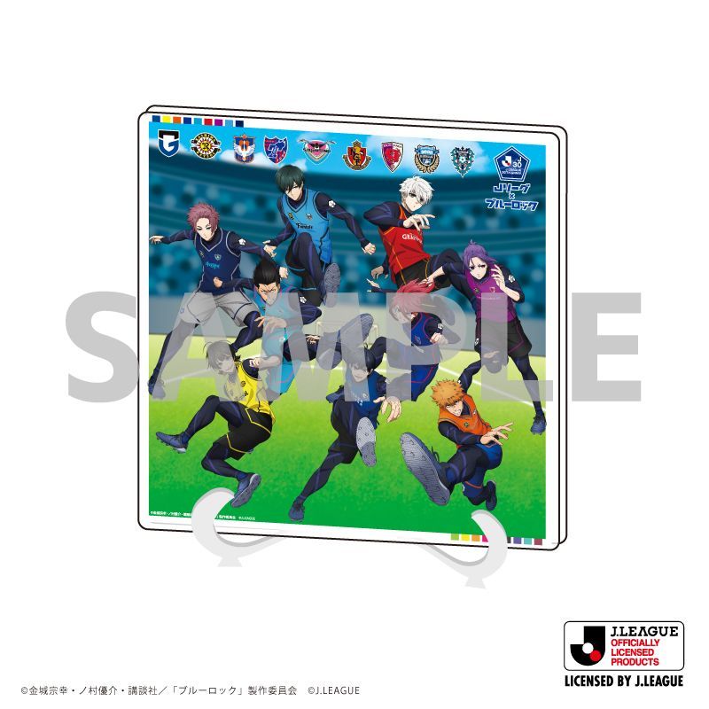 【新品・公式】ブルーロック×Jリーグ アクリルアートボード02/集合デザインB(描き下ろしイラスト) 公式グッズ colleize コレイズ
