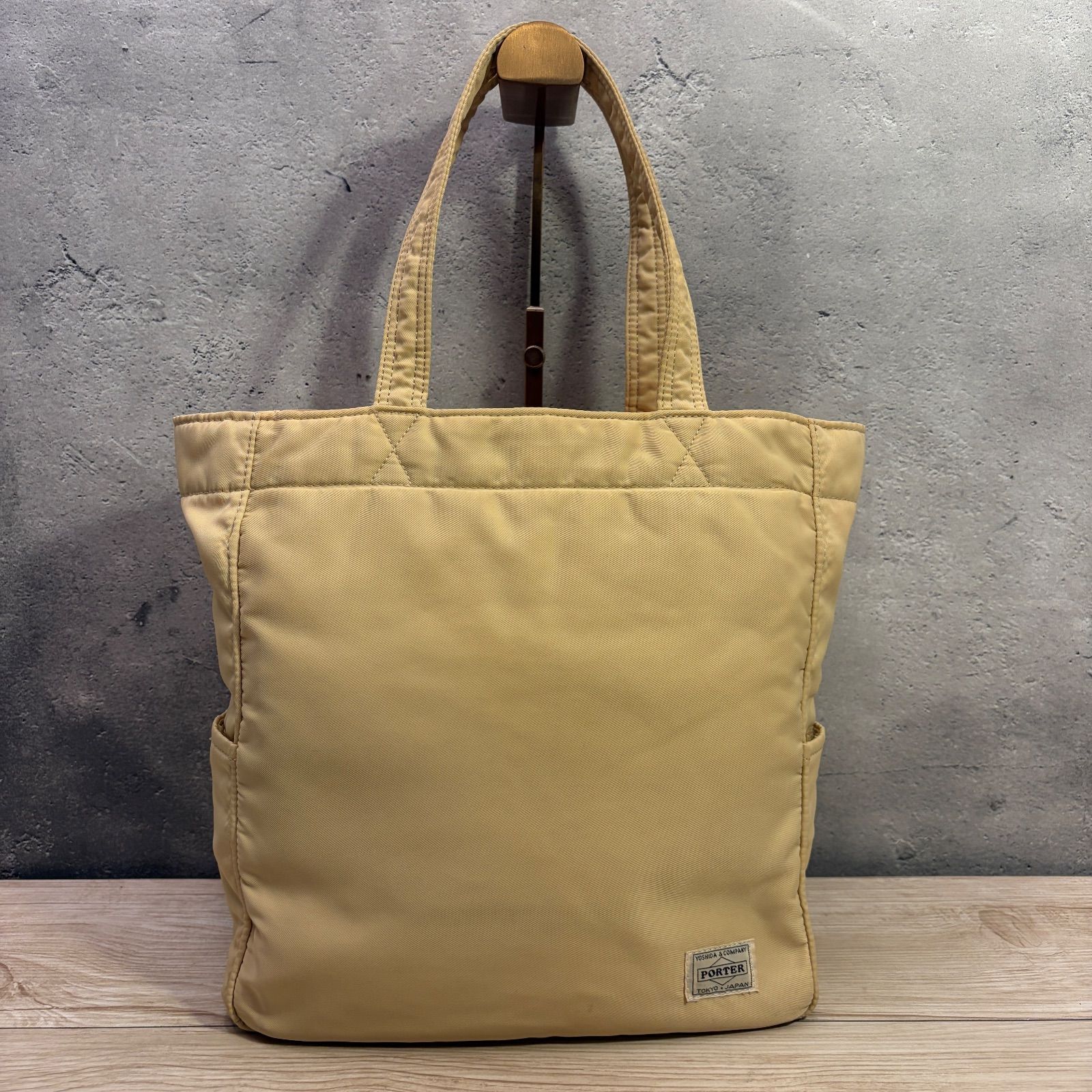 ✨PORTER ポーター CREAM トートバッグ✨ アイボリー ベージュ系 