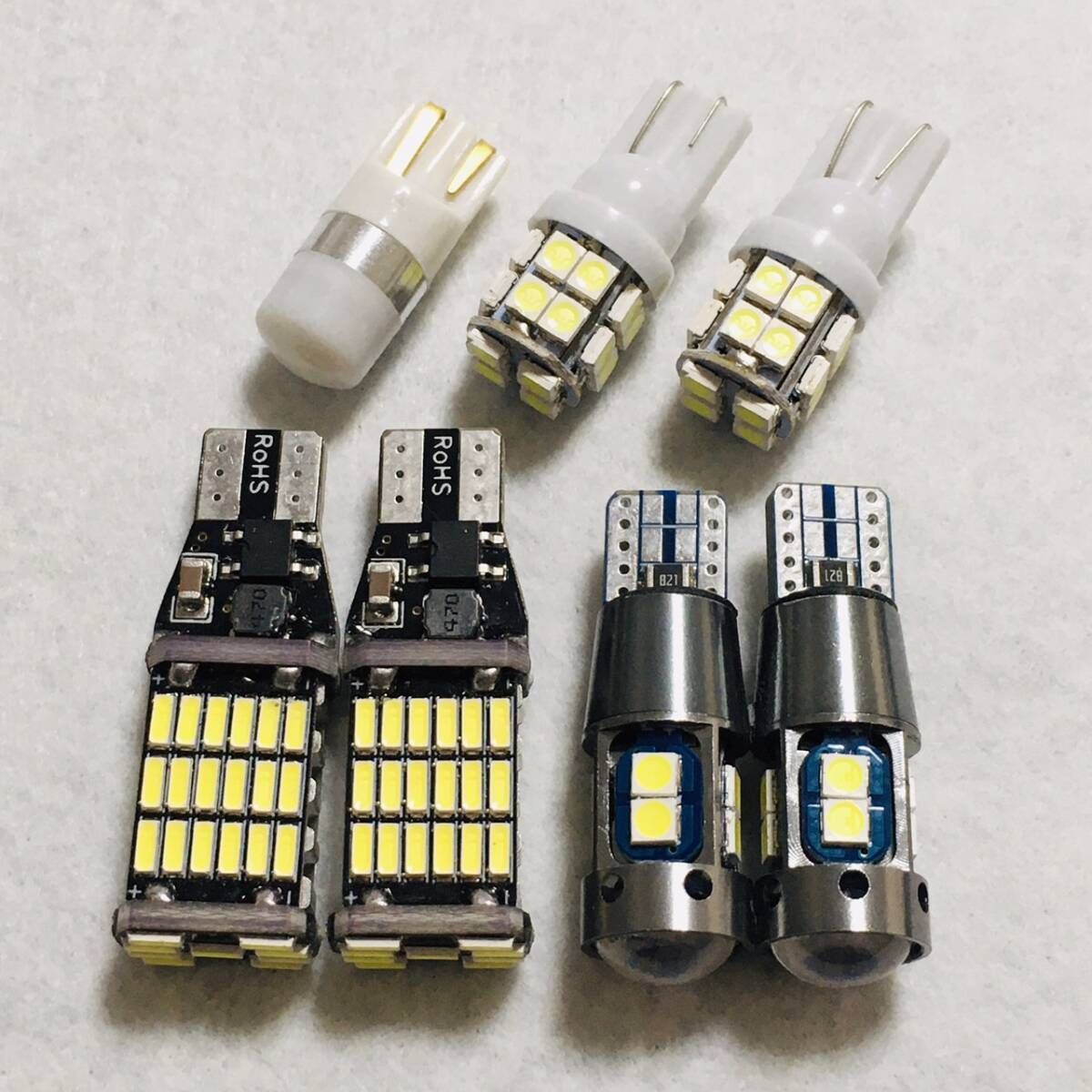 鬼爆7個セット！エブリィバン DA64系 DA17V バックランプ ポジション球 ナンバー灯 T10 LED ルームランプ ホワイト カー用品 -  メルカリ