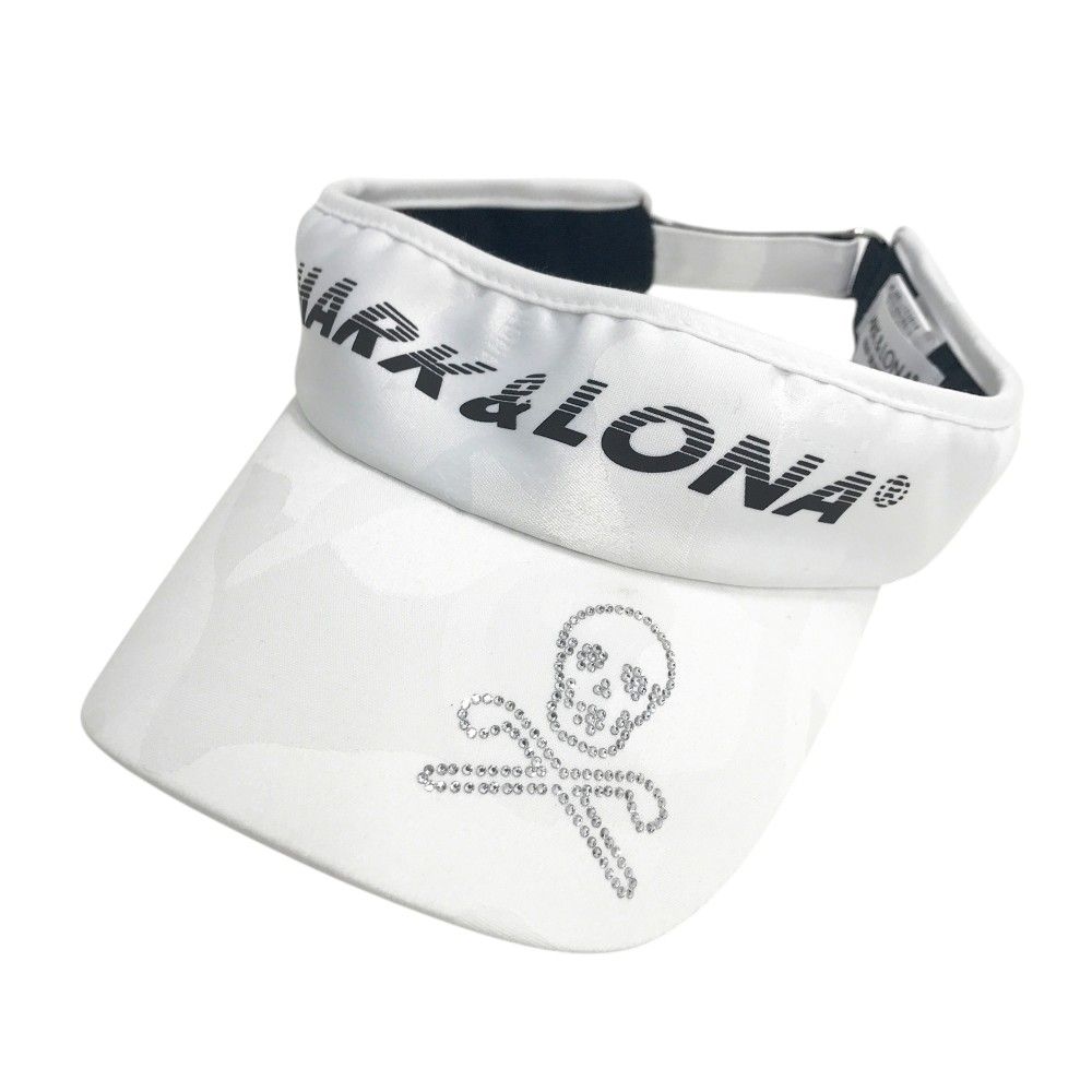 MARK-LONA マークアンドロナ サンバイザー ストーンスカル 迷彩 カモフラ柄 ホワイト系 240101516261 ゴルフウェア ストスト