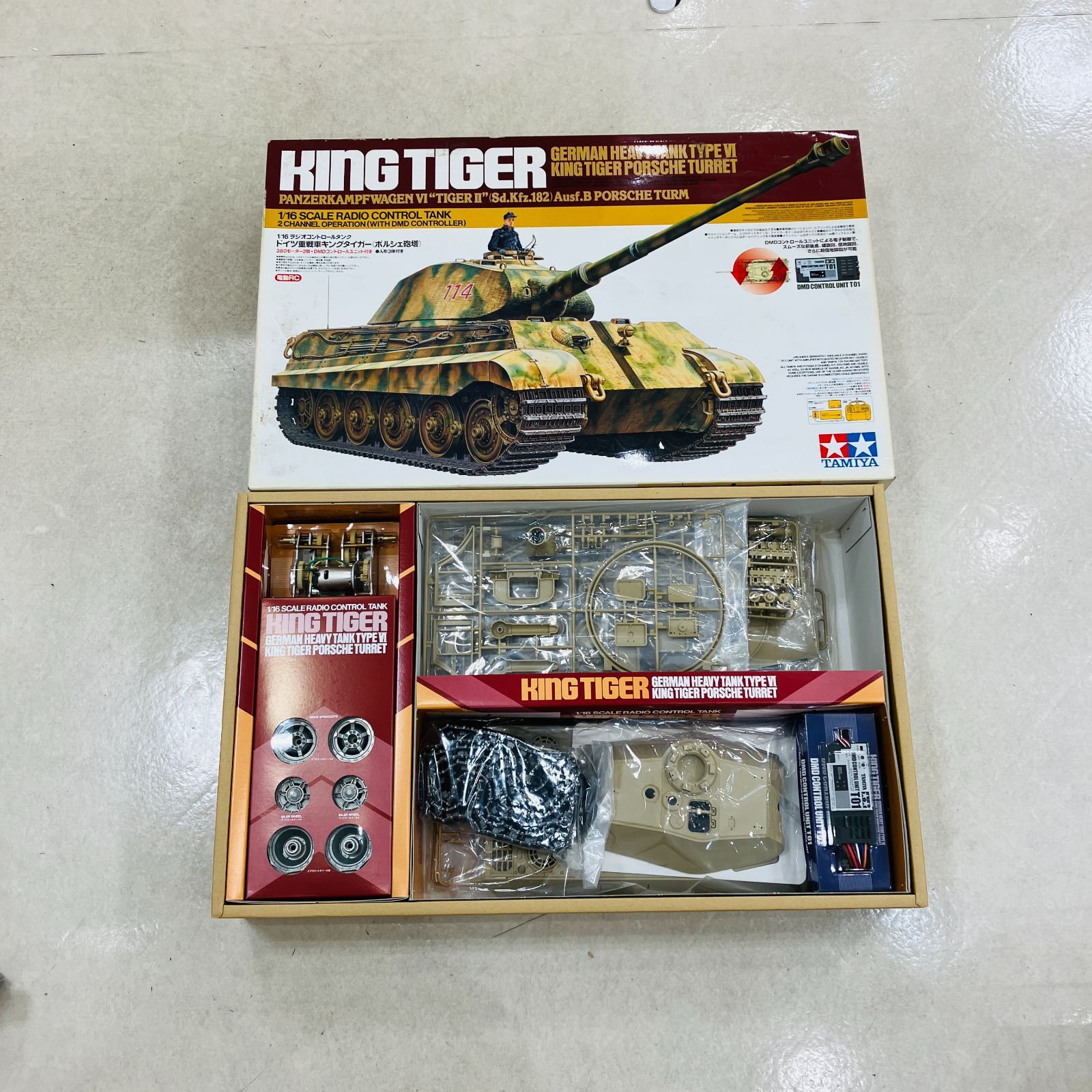 A【未使用】タミヤ RC 1/16 ラジオコントロールタンク ドイツ重