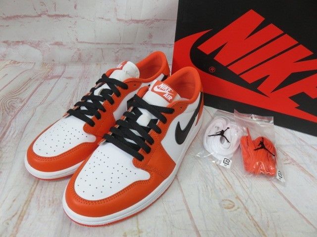 【中古】箱有 NIKE ﾅｲｷ WMNS AIR JORDAN 1 LOW OG ｴｱｼﾞｮｰﾀﾞﾝ ｽﾆｰｶｰ CZ0775-801 ｵﾚﾝｼﾞ 28.0cm 991826420
