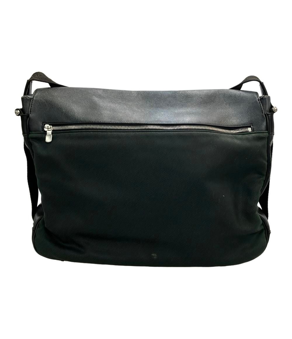 希少 ルイヴィトン メッセンジャーバッグ タイガ デルスー 斜め掛け可 黒×緑 ルイ・ヴィトン ショルダーバッグ メッセンジャーバッグ 斜め