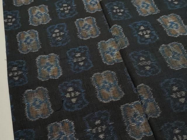 平和屋着物▽上質な紬 　単衣　 吉祥文　正絹　逸品　未使用　CAAW4874dy 平和屋着物▽上質な紬 単衣 吉祥文 正絹 逸品 未使用 CAAW4874dy