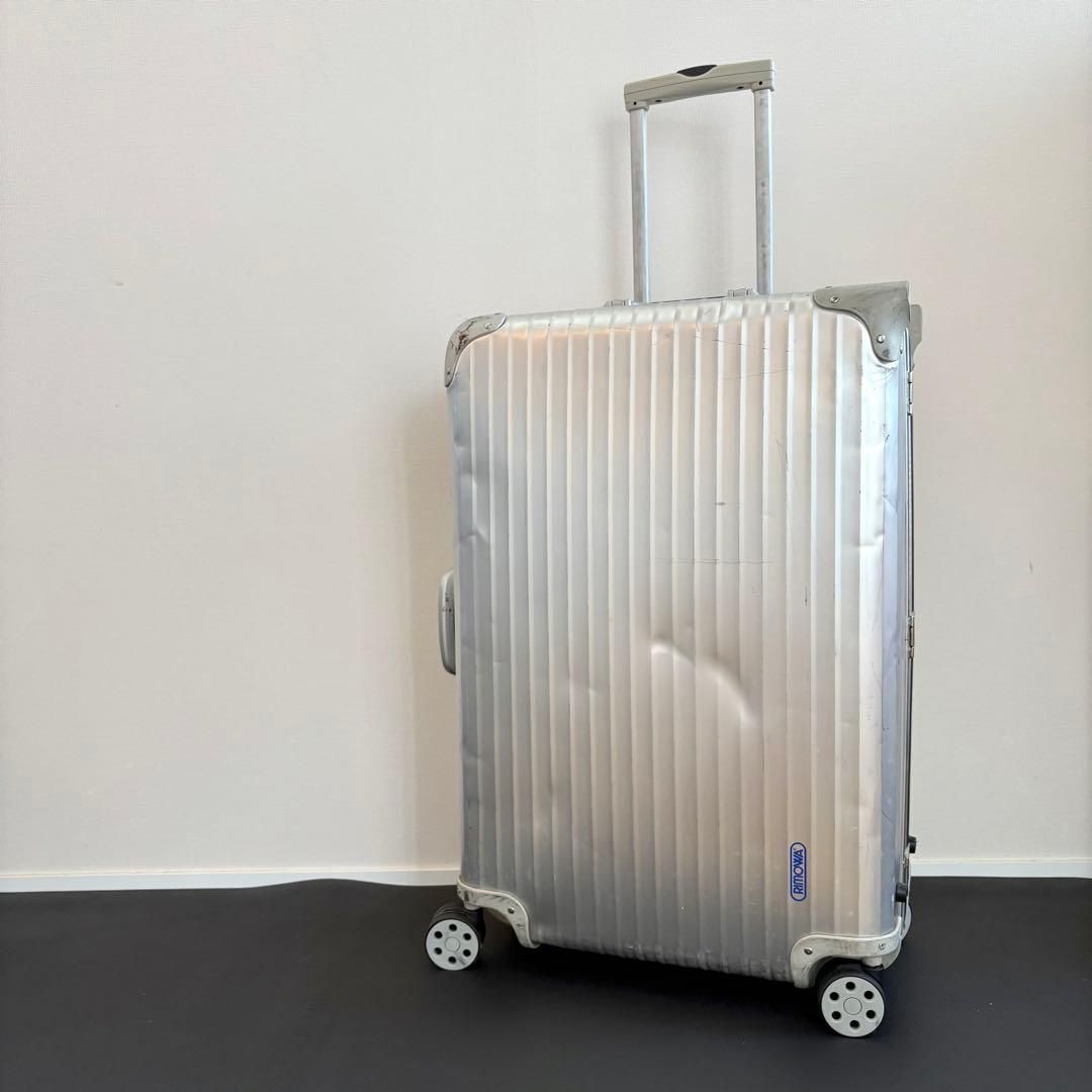 【現状渡し】●リモワ トパーズ82L ●RIMOWA TOPAS ●青ロゴ● 現状渡し】○リモワ トパーズ82L ○RIMOWA TOPAS ○青ロゴ