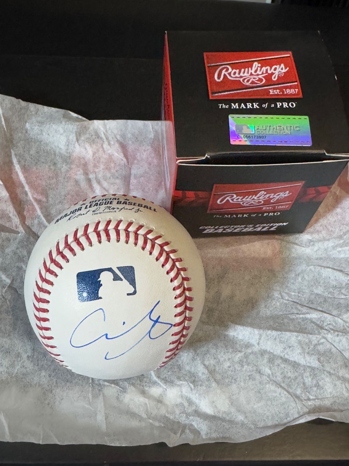 大谷翔平実筆サイン&観戦生写真 証拠写真付き！大谷翔平選手直筆サインボール MLB試合球 - メルカリ