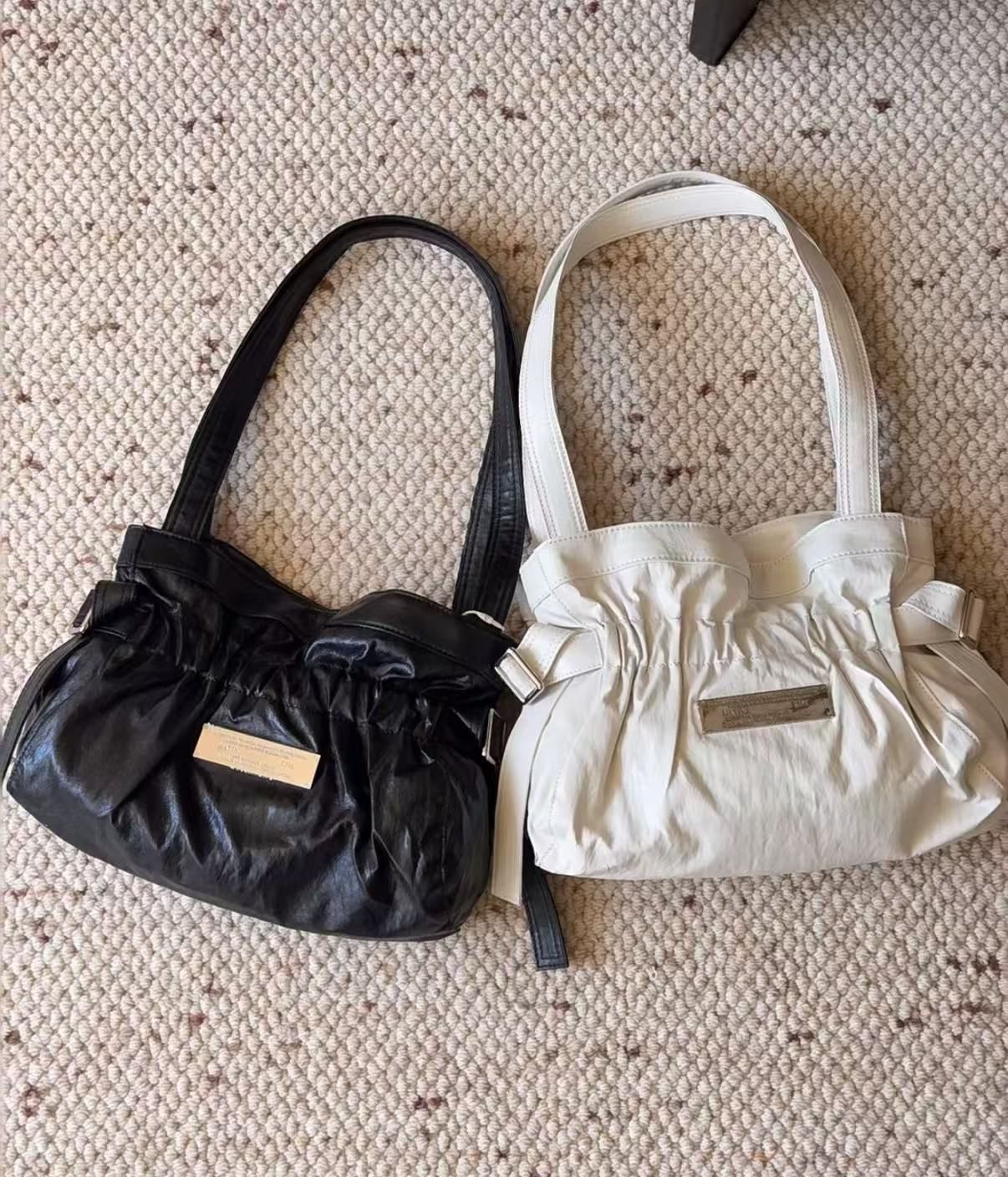 新品 韓国 Matin Kim マーティンキム ギャザーバッグ FAUX
