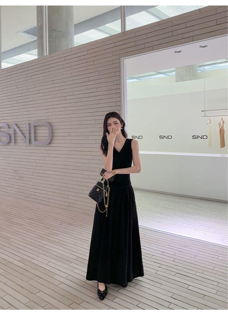 ハイウエストドレープスカート