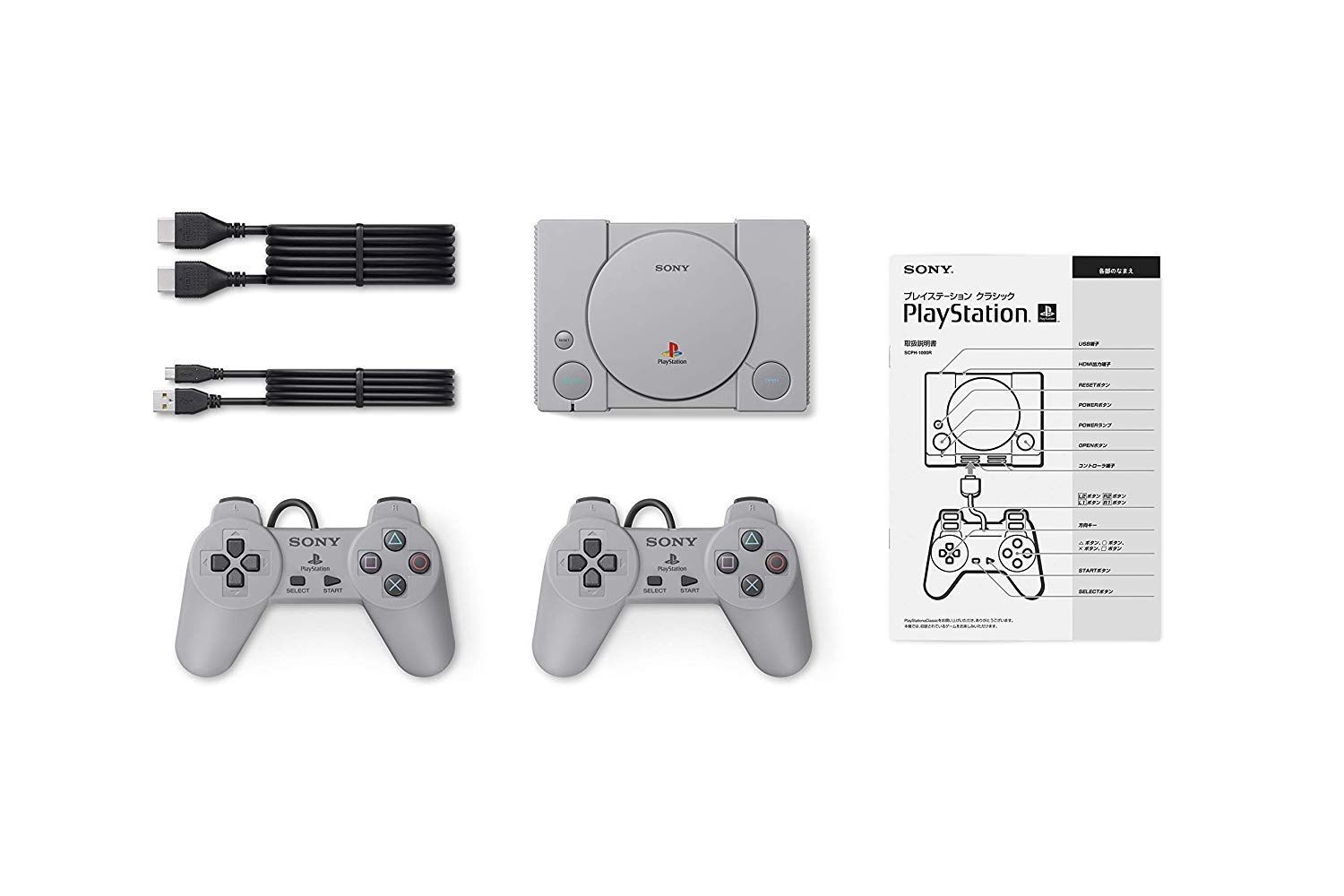 WJ3 未開封 SONY ソニー Play Station プレイステーション クラシック レトロ テレビゲーム 本体 小型