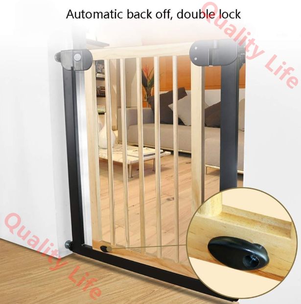 チャイルドフェンスペット階段手すり ベビーキッチンフェンスパーティションドア階段-バラスター|90-97Cm