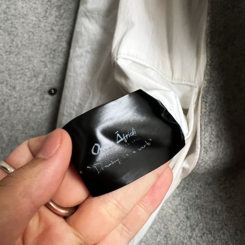 Omar Afridi オマールアフリディ car coat コート グレー size46【中
