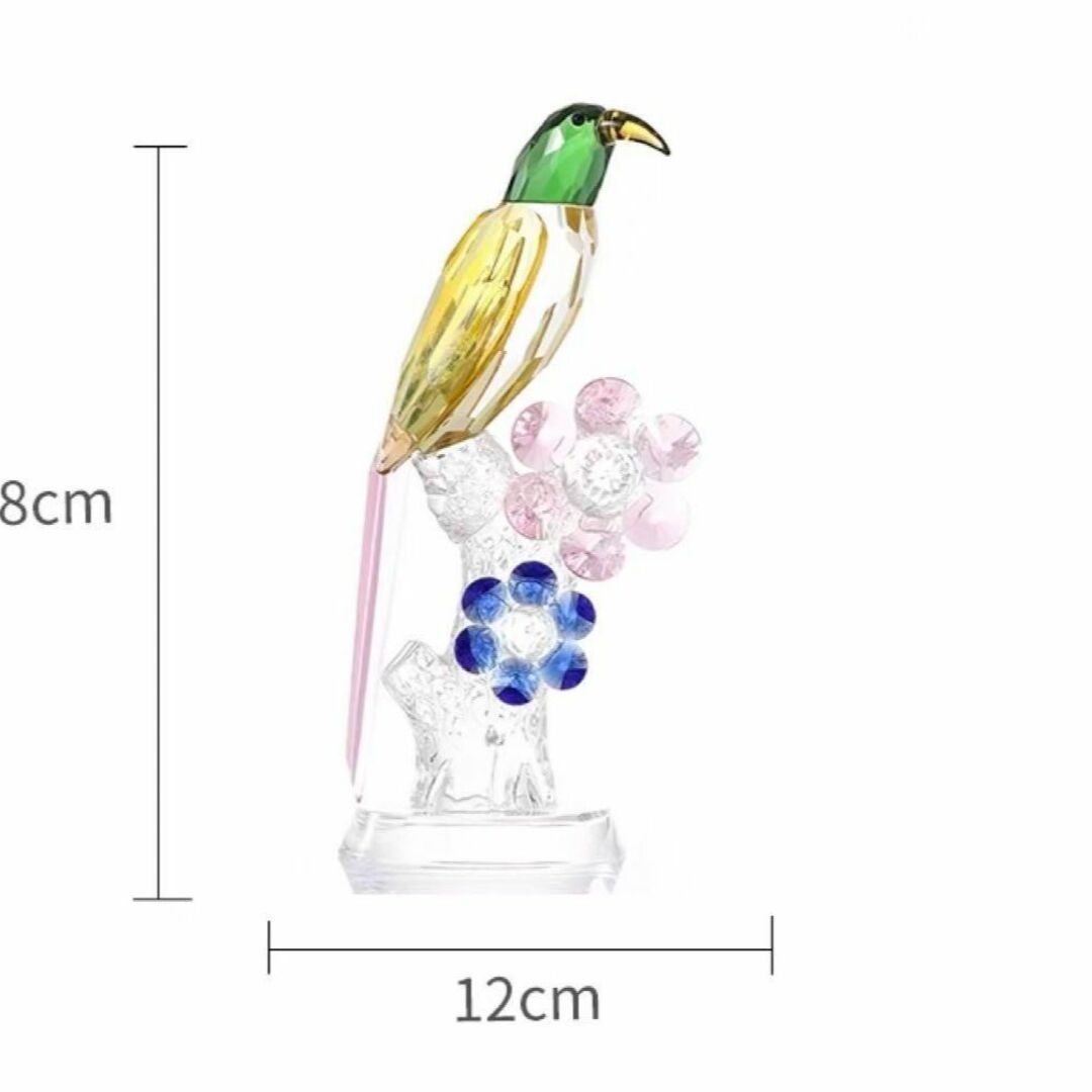 輸入雑貨 『彫刻クリスタルバード』 クリスタル素材 サンキャッチャー ...