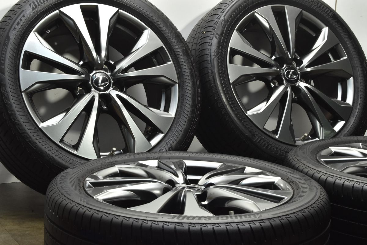 良好品 レクサス UX Fスポーツ 純正 18in 7J 45 PCD114.3 ブリヂストン トランザ T005A 225 50R18 C-HR エスティマ カローラクロス