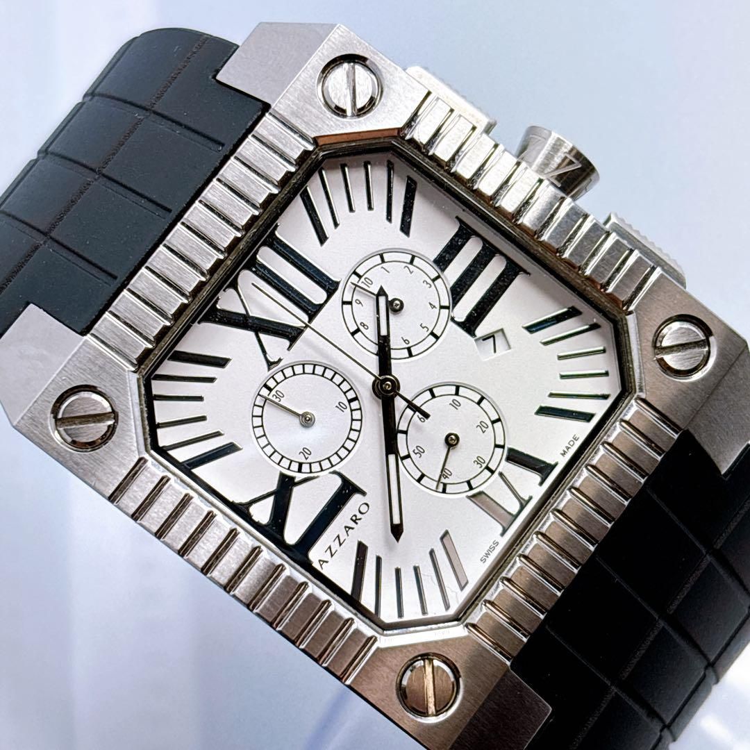 310 AZZARO アザロ　クロノグラフ　スモセコ　デイト　メンズ　腕時計 310 AZZARO アザロ クロノグラフ スモセコ デイト メンズ 腕時計