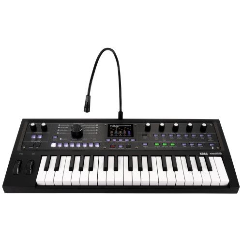 KORG コルグ シンセサイザー microKORG 2 |アナログモデリング|ボコーダー|コンパクト| ディスプレイ|電池駆動可|37鍵 メタリック ブラック MK-2 MBK