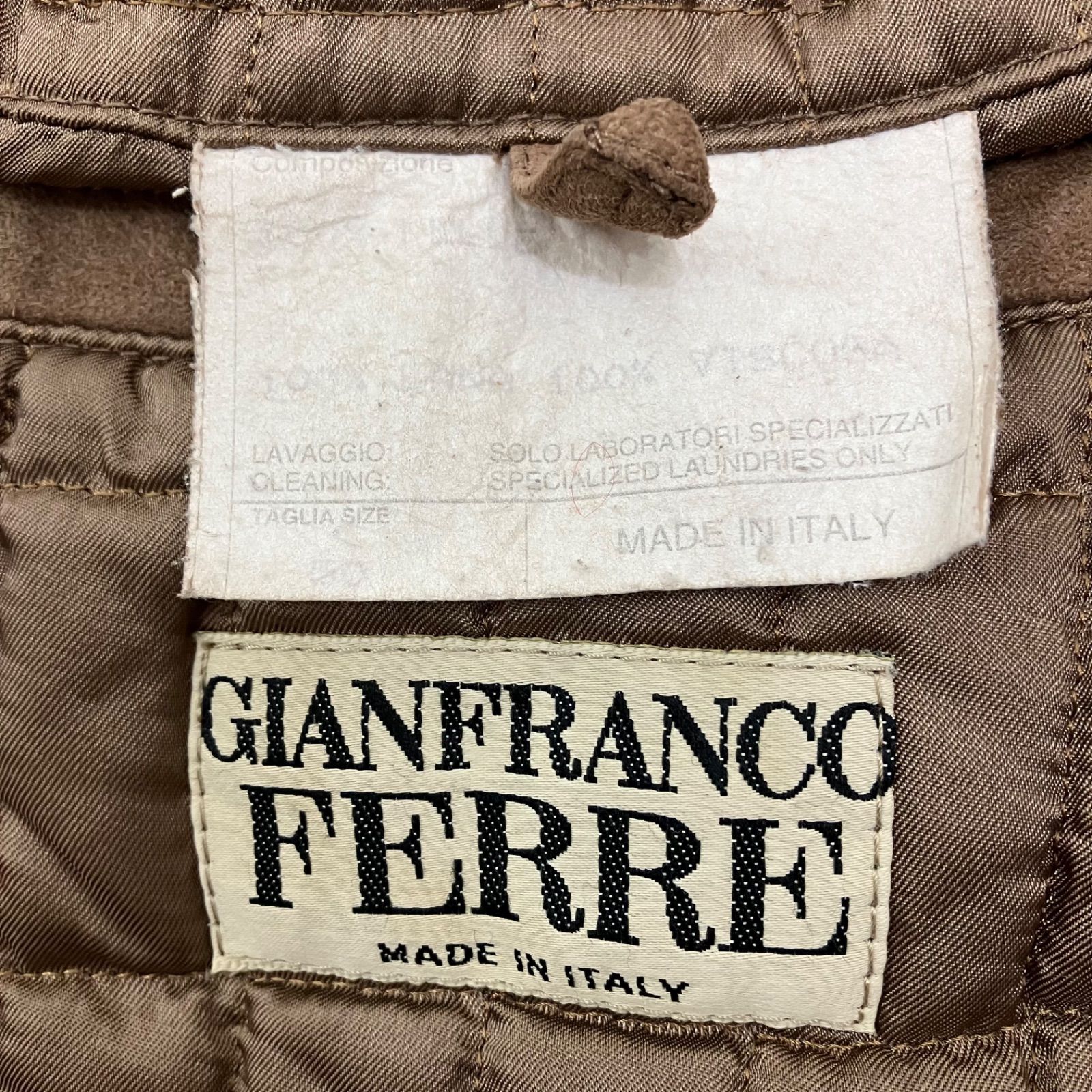 期間限定特別価格 90s イタリア製 GIANFRANCO FERRE 本革レザー