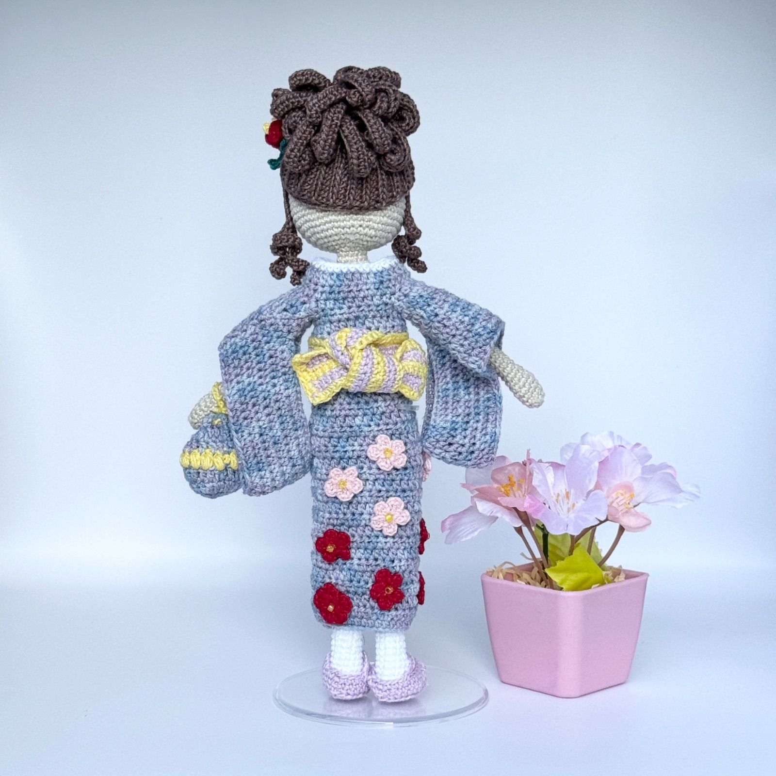梅の花🌼着物・あみぐるみドール・ four seasons ハンドメイド 女の子