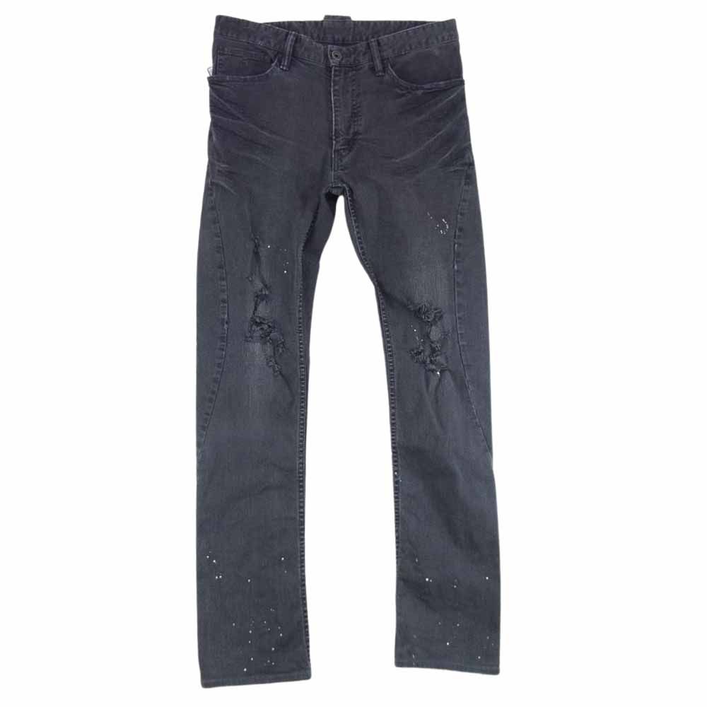 LGBルグランブルーブラックデニムパンツ L.G.B ルグランブルー コーティング 加工 スキニー デニム