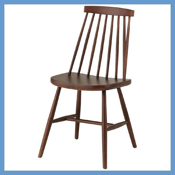 ２脚セット 天然木 ビーチ のダイニングチェア クラシカルデザイン No.311 W41×D51×H82×SH43cm ブラウン