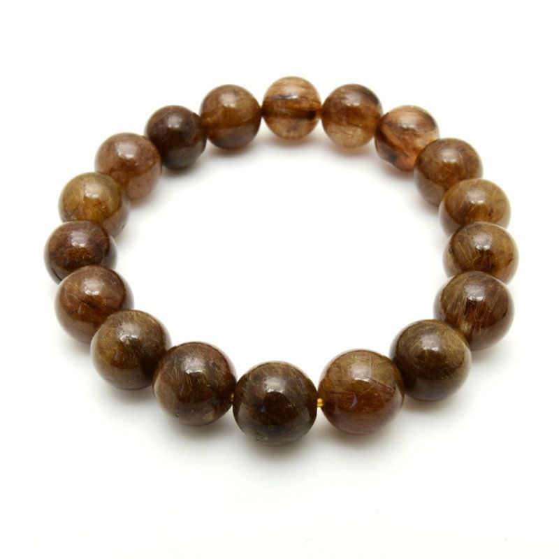 ぎっしり詰まった茶針の艶が美しい 11mm タイガールチル GHB98 金運 ビジネス運 目標一直線 行動力 チャンスを掴む 高品質 プレゼント 贈り物 天然石34ｇ 浄化発送 メンズ レディース ギフト 京海堂 天然石の卸 京の蔵