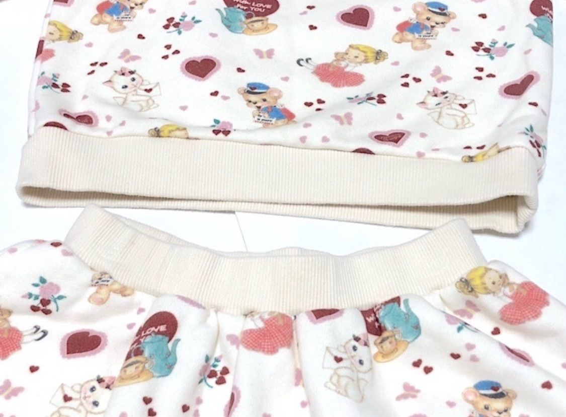 可愛い！【美品】ShirleyTemple シャーリーテンプル セットアップ 総柄
