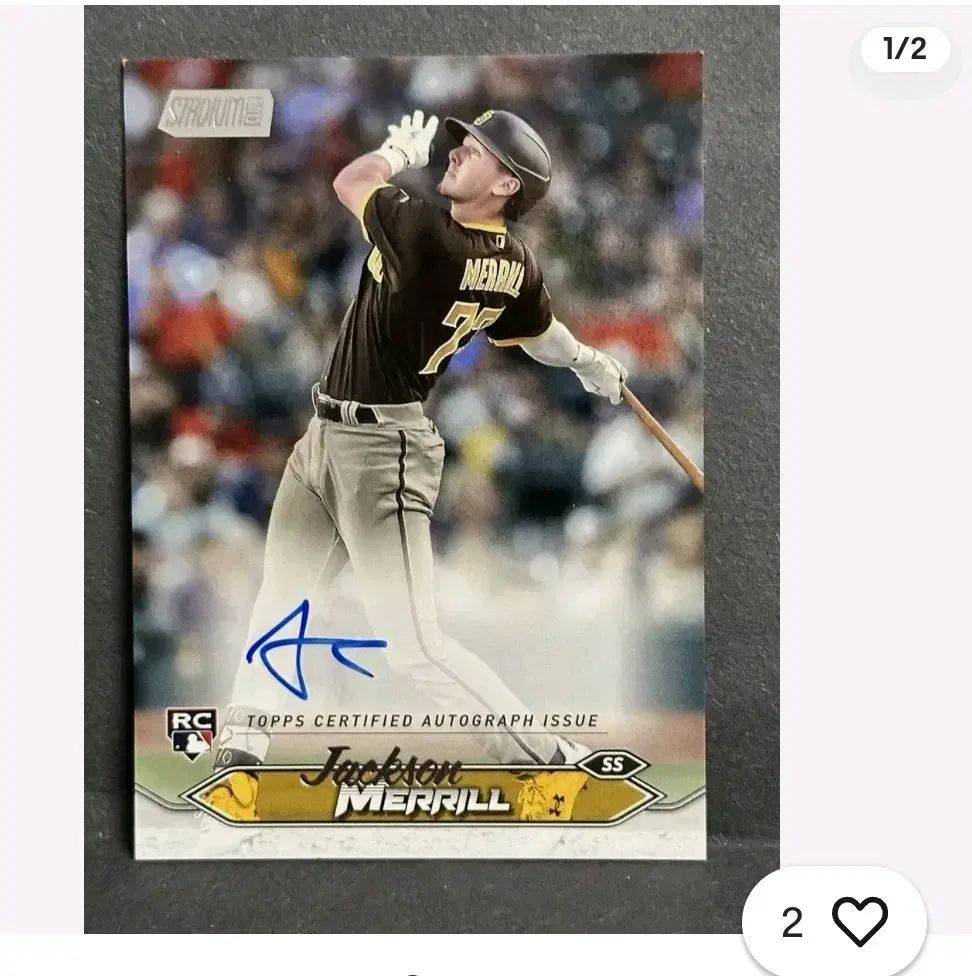 サンディエゴ パドレス ジャクソンマリル ルーキーオート 野球