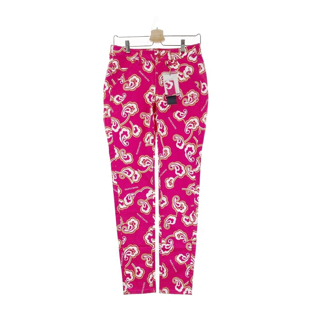 サイズ 1 PEARLY GATES パーリーゲイツ 055-0131318 ストレッチパンツ 総柄 ピンク系 240101543694 ゴルフウェア レディース ストスト