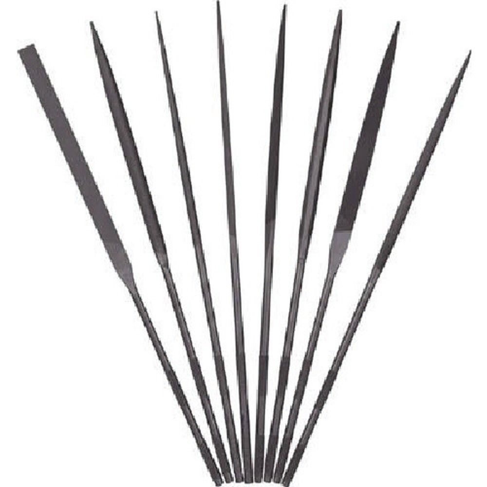 ツボサン 精密ヤスリ 8本組 角 3 6より荒い KA00853T