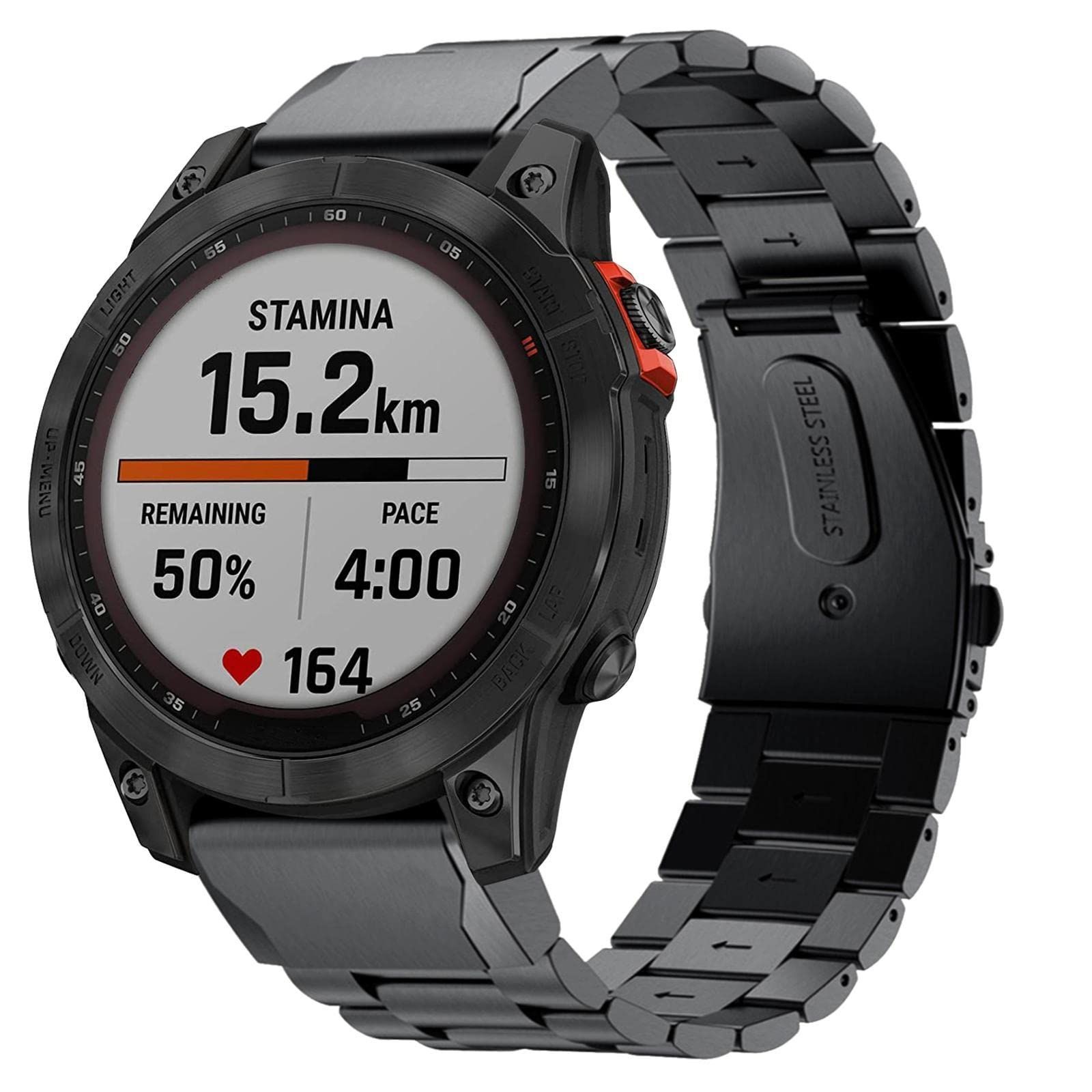 YOOSIDE Cinturino Nylon 22mm Per Garmin: Fenix 7/6/5, Epix 2, Instinct - Quick Fit E Traspirante
