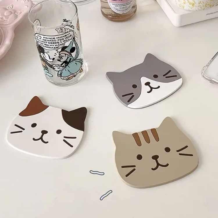 猫 コースター ねこースター 3匹セット 滑り止め コースター 送料無料
