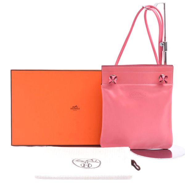 【美品】HERMES エルメス ヴォーエプソン 名刺入れ ピンク 刻印X エルメス バッグ レディース サックアリーヌミニ ショルダー