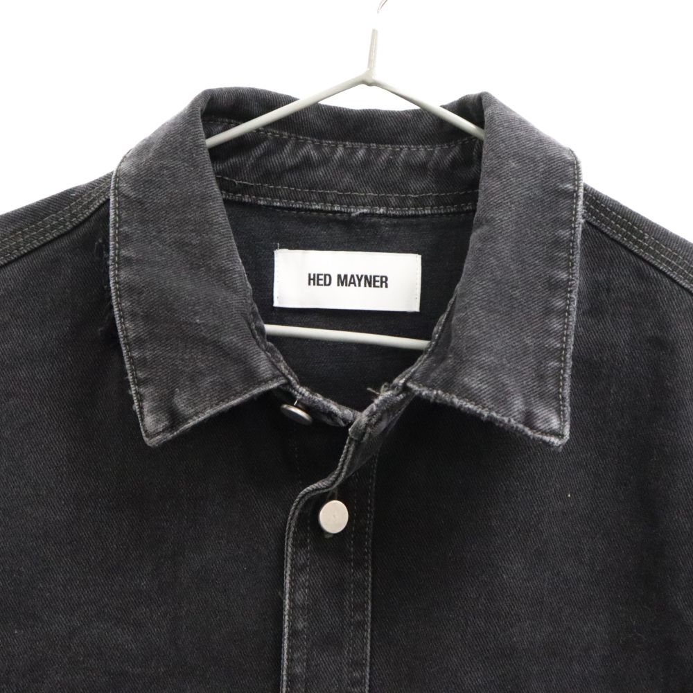 HED MAYNER (ヘドメイナー) 22AW DESTROYED DENIM SHIRT デストロイ