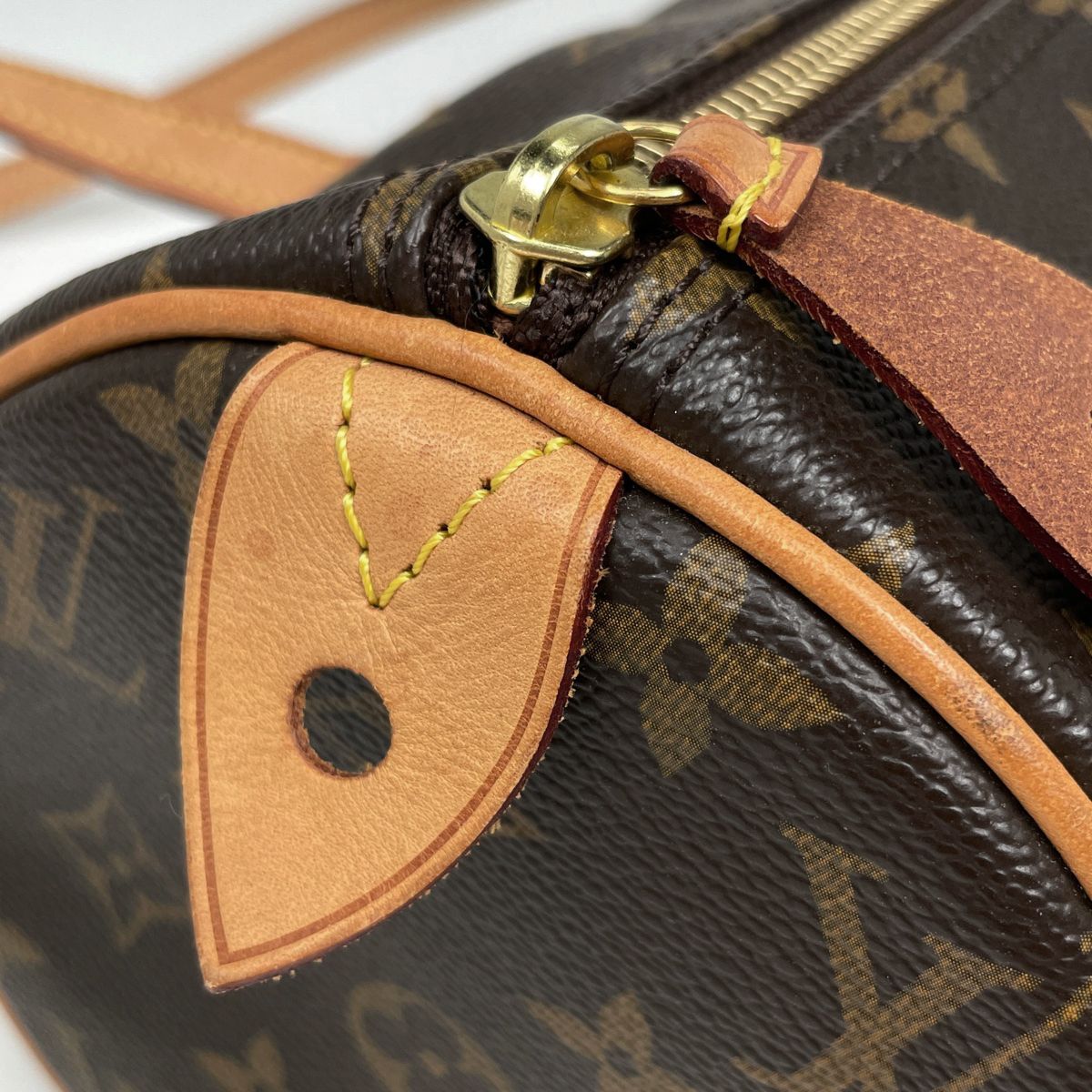 ルイ・ヴィトン Louis Vuitton パピヨン 肩掛け 筒型 ハンドバッグ 