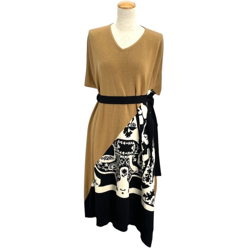 エルメス HERMES カシミヤニットケープ ベージュ カシミヤ レディース その他トップス