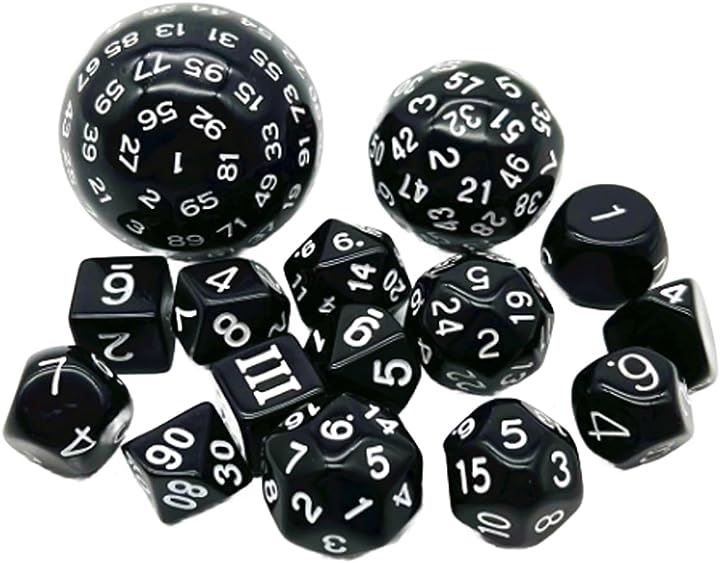 100面サイコロ 20個セット S.fields.inc 100面ダイス 多面体サイコロセット 百面ダイス 15個入り