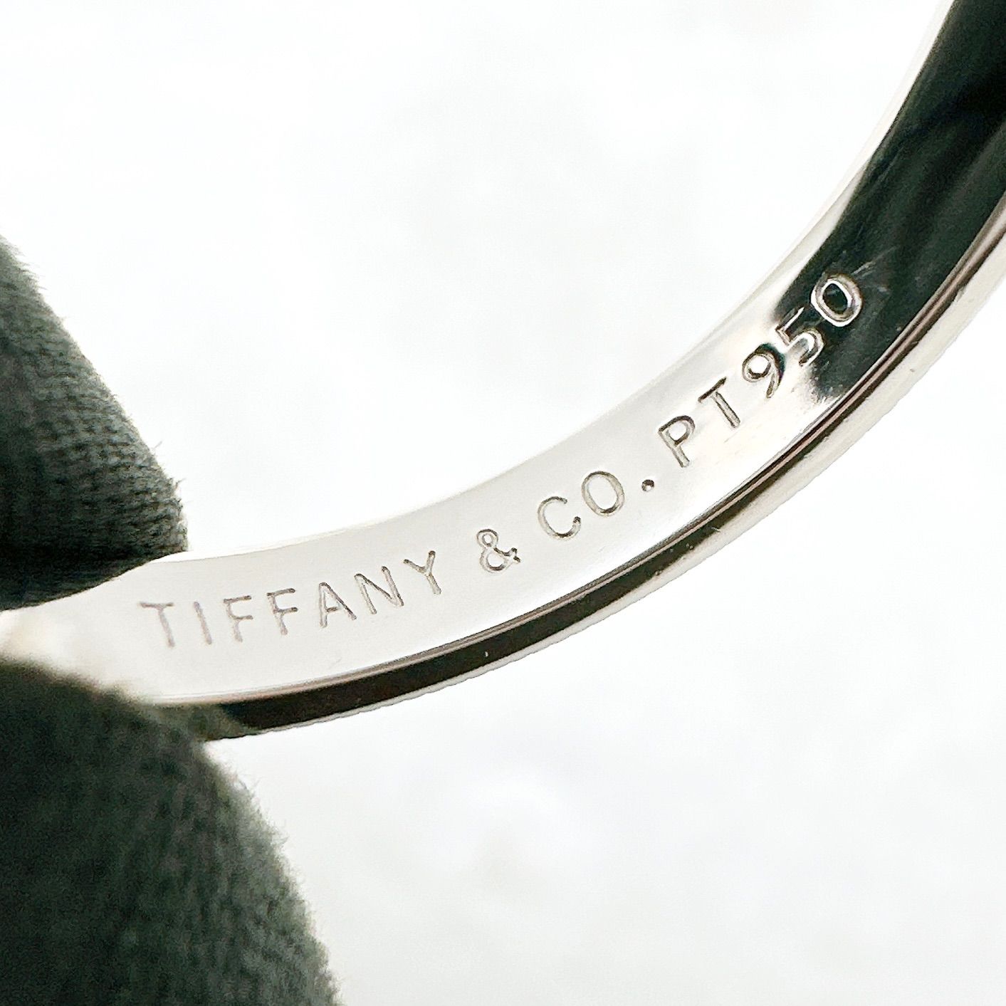 美品🌟Tiffany＆Co. ミルグレイン プラチナ 約15号 U - メルカリ