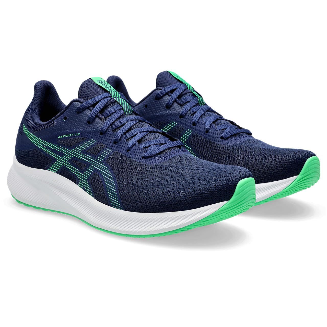 [アシックス] ランニングシューズ PATRIOT 13 1011B485 メンズ 409(ブルーエクスパンス/ニューリーフ) 26.5 cm 2E [409(ブルーエクスパンス/ニューリーフ)] [26.5 cm 2E]