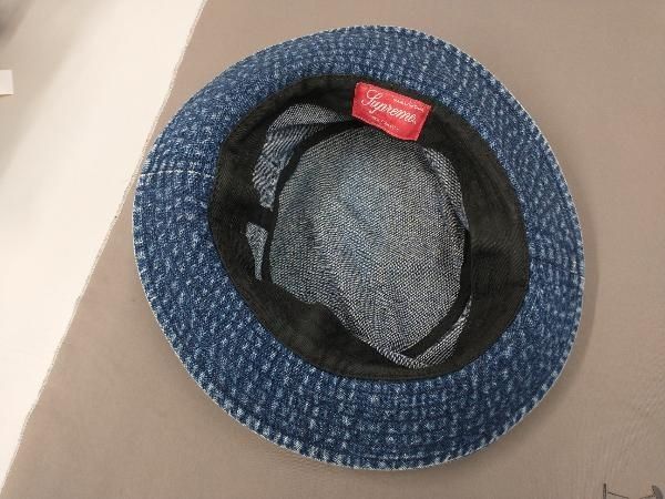 シュプリーム　ジャカード ロゴ デニム クラッシャー ハット Jacquard Logos Denim Crusher | Supreme 20ss